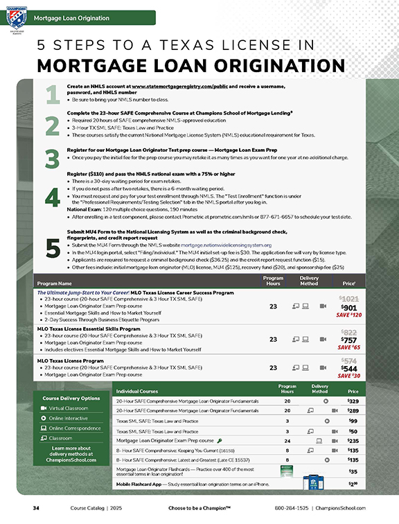 Preview - Catalog Loan Origination Section
